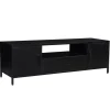 Stolik pod TV KALA 180 cm drewno mango czarna