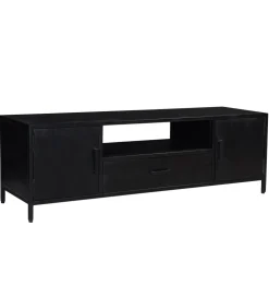 Stolik pod TV KALA 180 cm drewno mango czarna