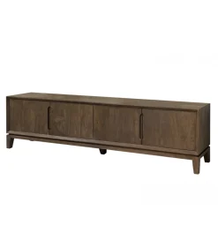 Stolik pod TV KORTE 210 cm drewno mango brąz