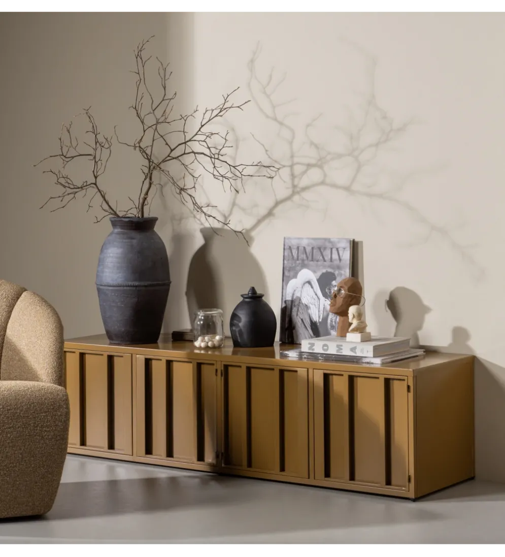 Stolik pod TV LEVEL 160 cm miodowy