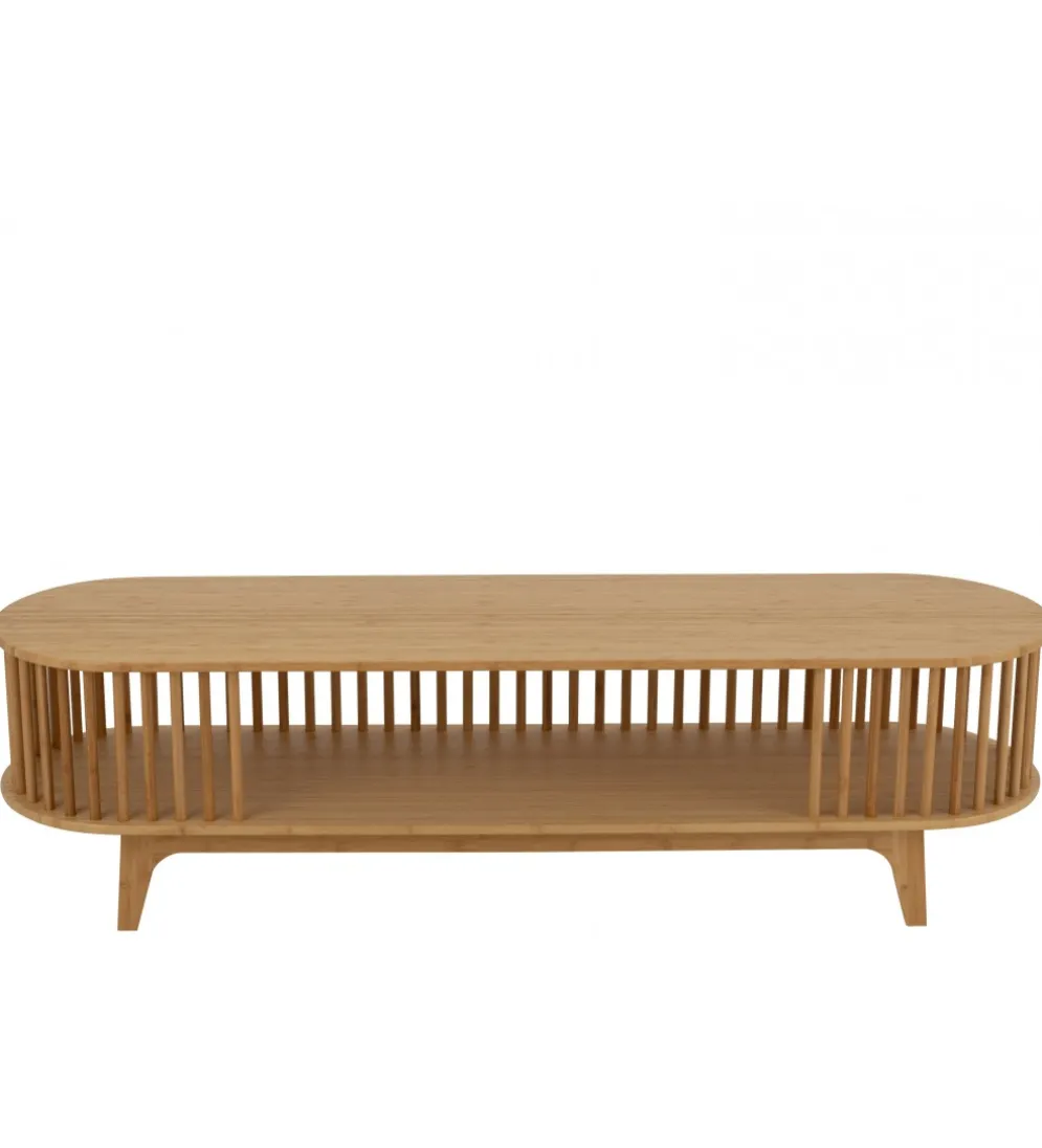 Stolik pod TV LIVE 150 cm bambus naturalny