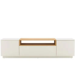 Stolik pod TV LOFT 160 cm biało naturalna