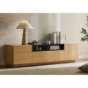 Stolik pod TV LOFT 160 cm naturalna czarna