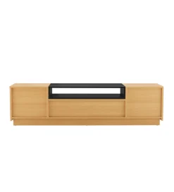 Stolik pod TV LOFT 160 cm naturalna czarna