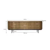 Stolik pod TV LUSAN 170 cm drewno teak
