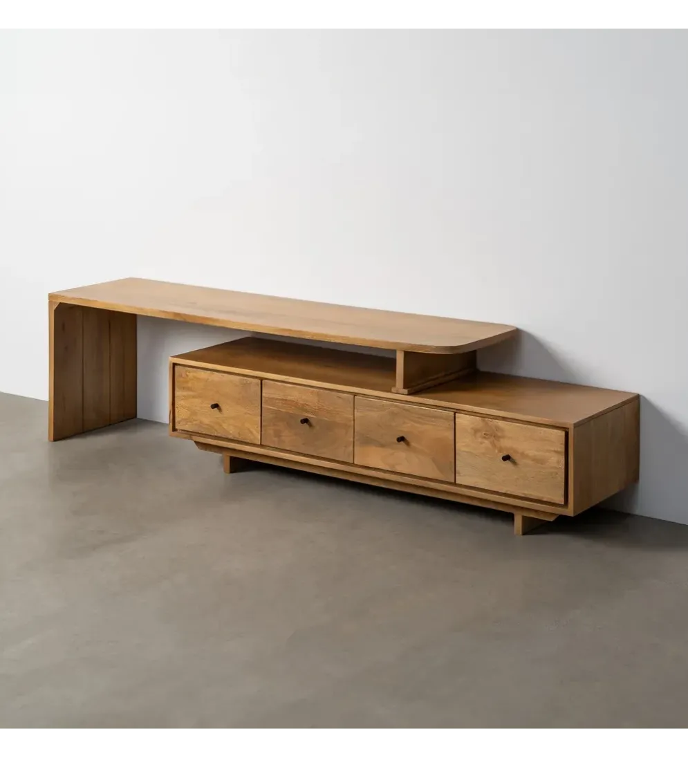 Stolik pod TV MADERAN 175 cm drewno mango naturalny