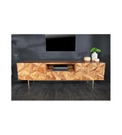 Stolik pod TV MIRANDA 160 cm drewno sheesham