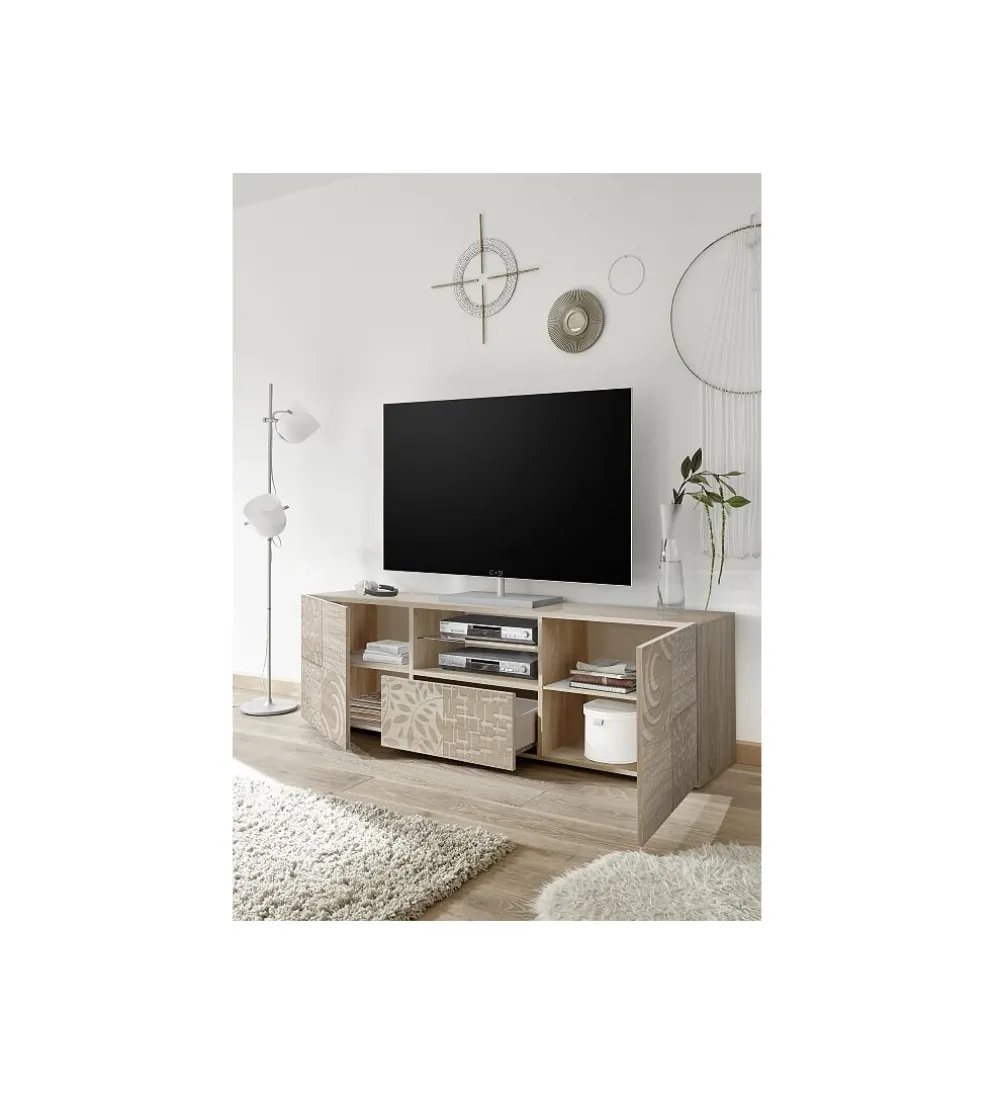 Stolik pod TV MIRO 180 cm dąb sonoma