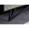 Stolik pod TV MONTANAS 200 cm drewno akacja czarny
