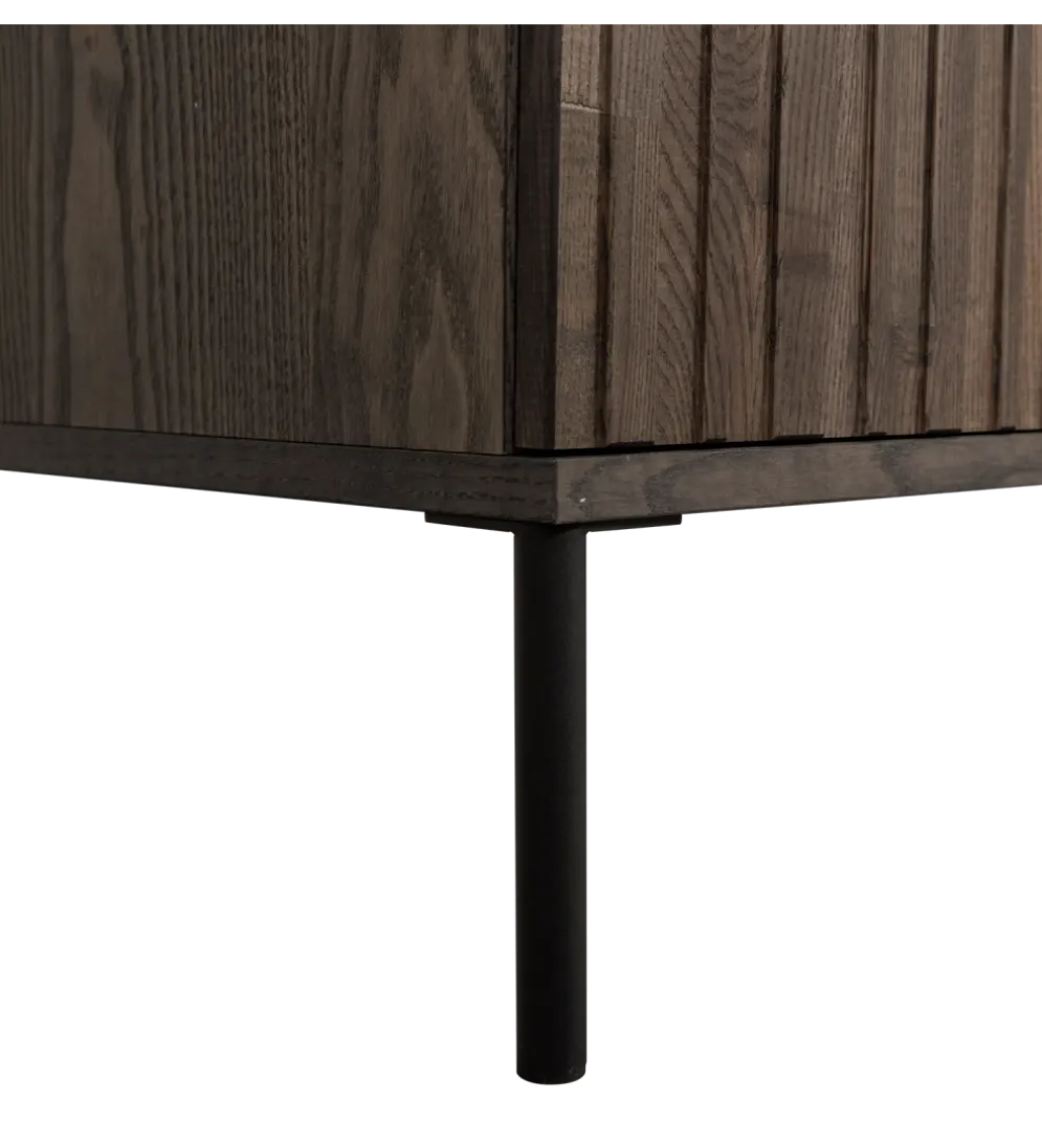 Stolik pod TV NEW GRAVURE 100 cm drewno jesion