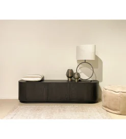 Stolik pod TV NOVERO 180 cm ciemnobrązowy