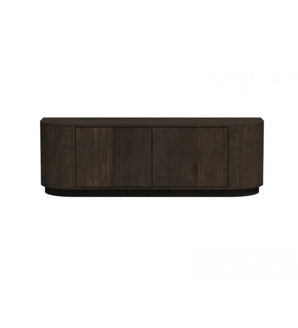 Stolik pod TV NOVERO 140 cm ciemny brązowy