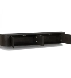 Stolik pod TV NOVERO ZWEVEND 220 cm czarny