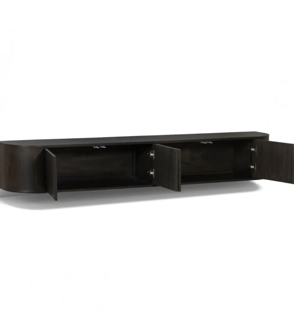 Stolik pod TV NOVERO ZWEVEND 220 cm czarny