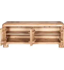 Stolik pod TV OHALDA 140 cm drewno akacja