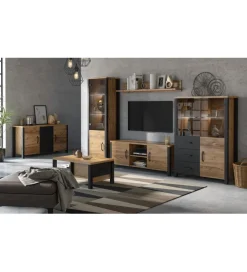 Stolik pod Tv OLIN WM 147 cm w optyce świerku Appenzeller