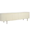 Stolik pod TV PATOU 210 cm jasnobeżowy drewno mango