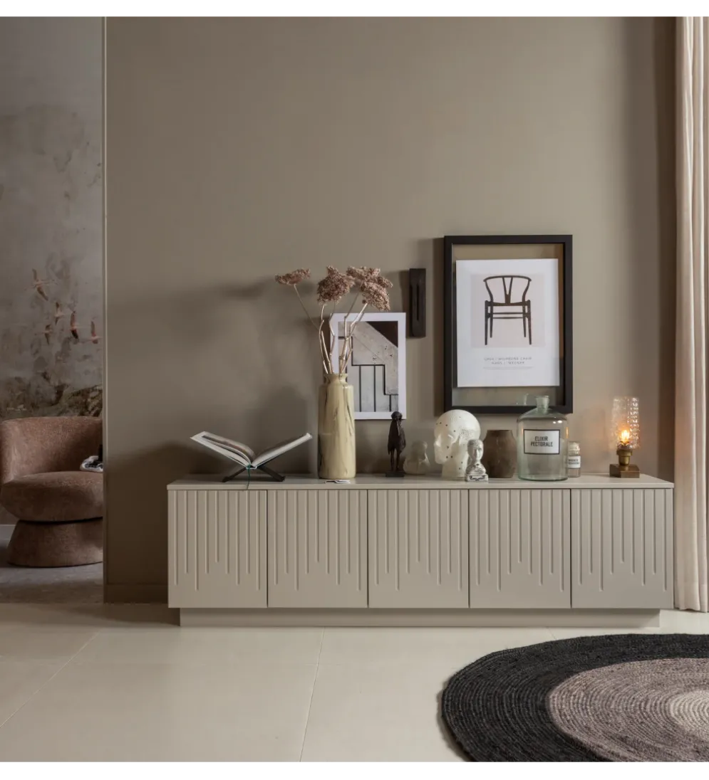 Stolik pod TV PENCIL drewno sosny mist