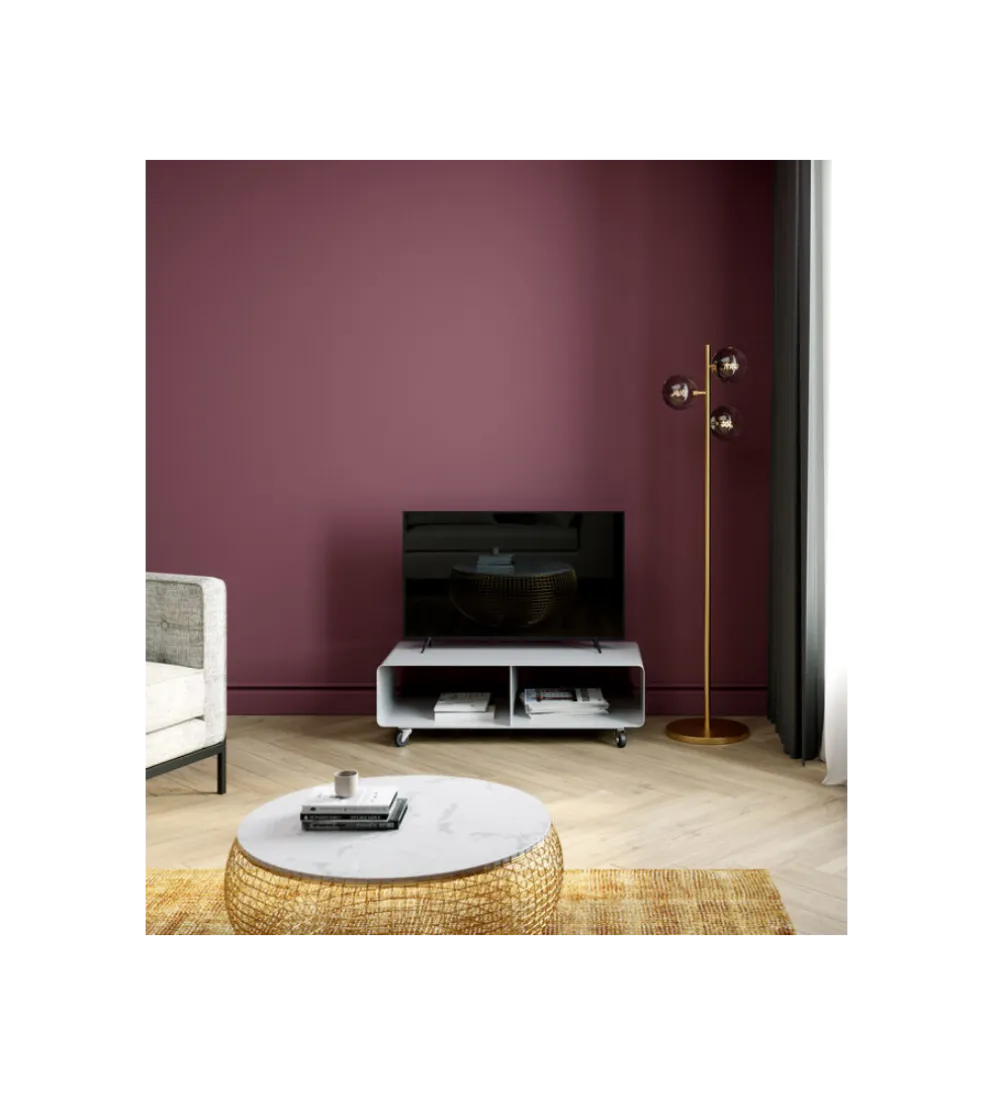 Stolik pod TV PORTABLE 90 cm biały