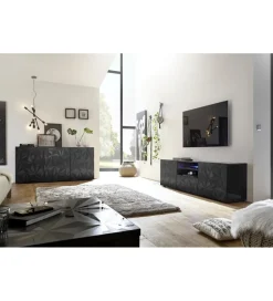 Stolik pod TV PRISMA 180 cm antracytowy