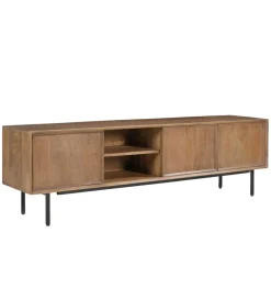 Stolik pod TV RAVENSTEIN 180 cm drewno mango naturalny