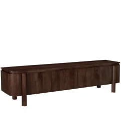 Stolik pod TV SALANO 210 cm drewno mango brązowego