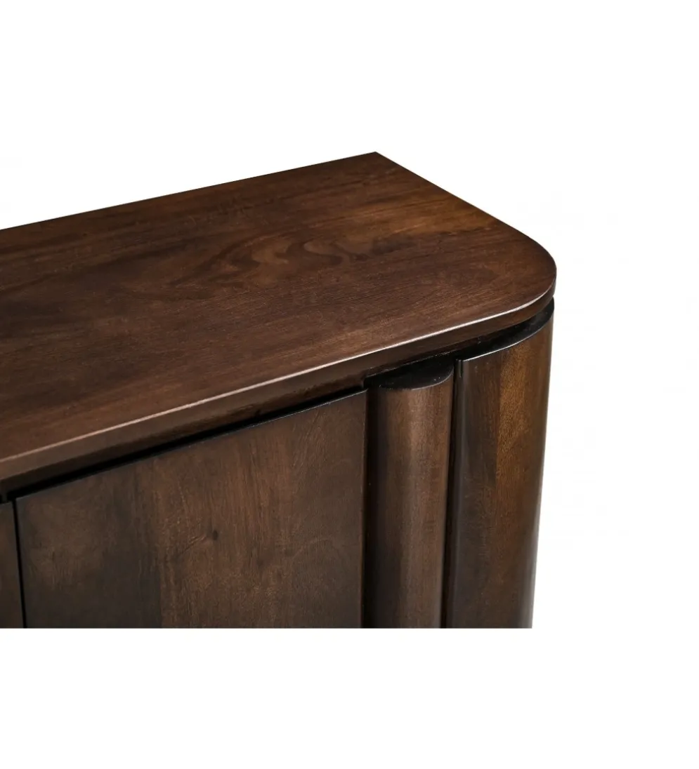 Stolik pod TV SALANO 210 cm drewno mango brązowego
