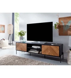 Stolik pod TV SALUZZO 163 cm w optyce dąb