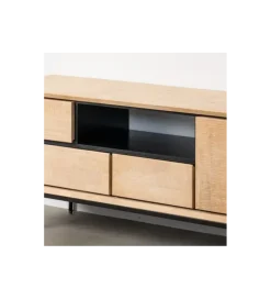 Stolik pod TV SINTRA 148 cm drewno kauczuk naturalna