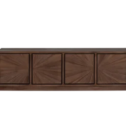 Stolik pod TV SUN 150 cm drewno teak brązowy