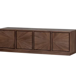 Stolik pod TV SUN 150 cm drewno teak brązowy