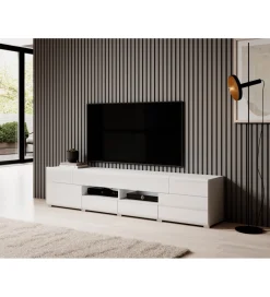 Stolik pod Tv TOLEDO 208 cm biały
