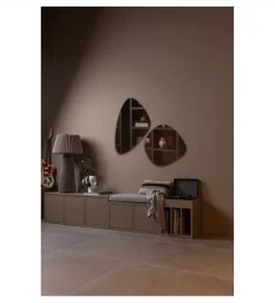 Stolik pod TV TURNER 120 cm drewno sosny mud