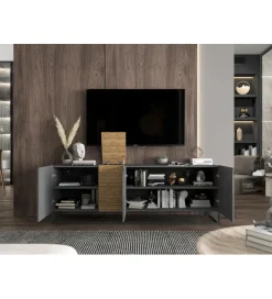 Stolik pod TV VANTA 160 cm antracytowy matowy