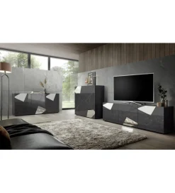 Stolik pod TV VITTORIA 181 cm antracytowy