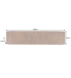 Stolik pod TV wiszący ADLON 160 cm drewno mango wzór 3D