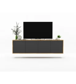 Stolik pod Tv wiszący Apollo B 150 cm antracytowy