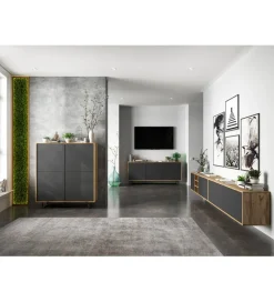Stolik Pod Tv wiszący Apollo 150 Cm antracytowy