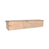 Stolik pod Tv wiszący DAVIDE Scorpion 160 cm drewno mango brąz