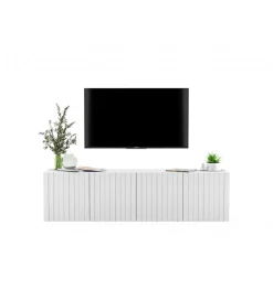 Stolik pod TV wiszący ELPIS 150 cm biały
