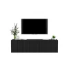 Stolik pod TV wiszący ELPIS 150 cm czarny
