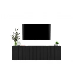 Stolik pod TV wiszący ELPIS 150 cm czarny