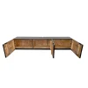 Stolik pod TV wiszący ILLUSION 160 cm 3D drewno mango
