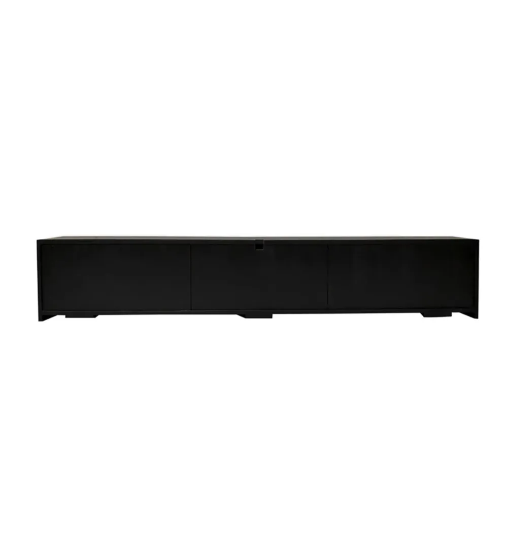 Stolik pod TV wiszący ILLUSION 160 cm 3D drewno mango