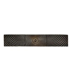 Stolik pod TV wiszący ILLUSION 160 cm 3D drewno mango