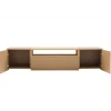 Stolik pod TV wiszący LOFT 160 cm beżowa naturalna