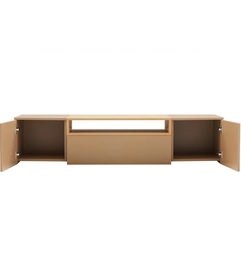 Stolik pod TV wiszący LOFT 160 cm beżowa naturalna