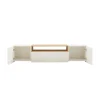 Stolik pod TV wiszący LOFT 160 cm biało naturalna