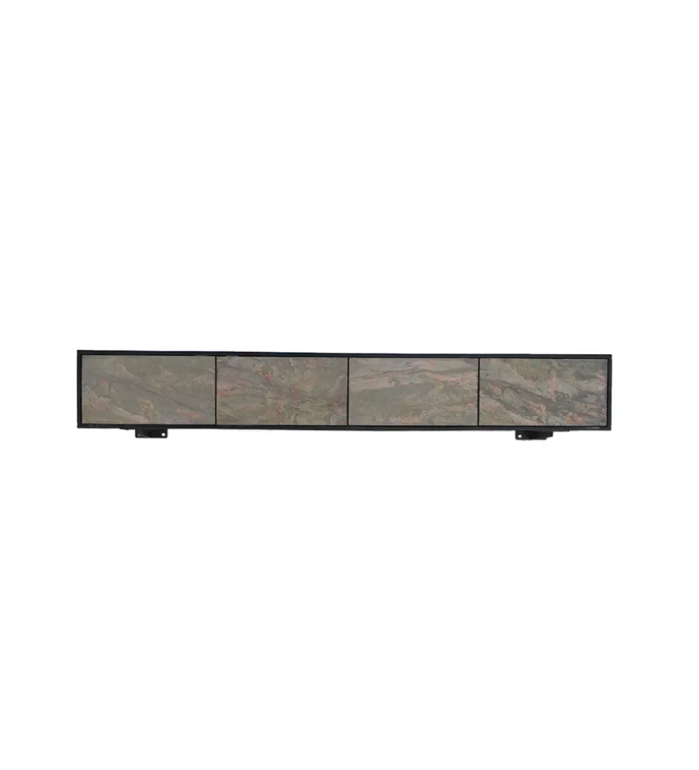 Stolik pod TV wiszący MOUNTAIN SOUL 200 cm drewno akacja czarny