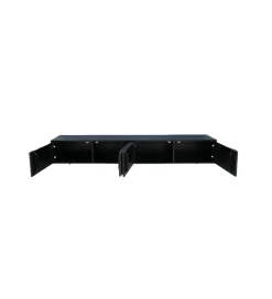 Stolik pod TV wiszący MOUNTAIN SOUL 200 cm drewno akacja czarny